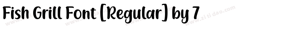 Fish Grill Font [Regular] by 7NTypes字体转换